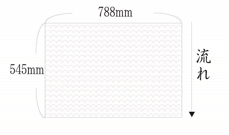 Lace-like thin paper / Seikaiha (wave pattern) 1 sheet