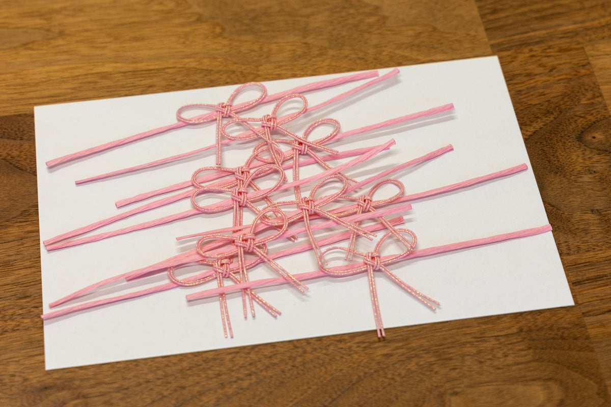 10 Mizuhiki ornaments with ties