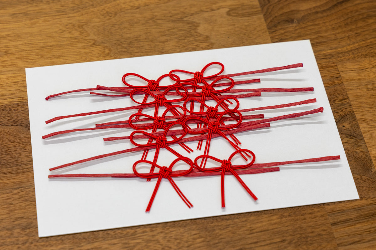 10 Mizuhiki ornaments with ties