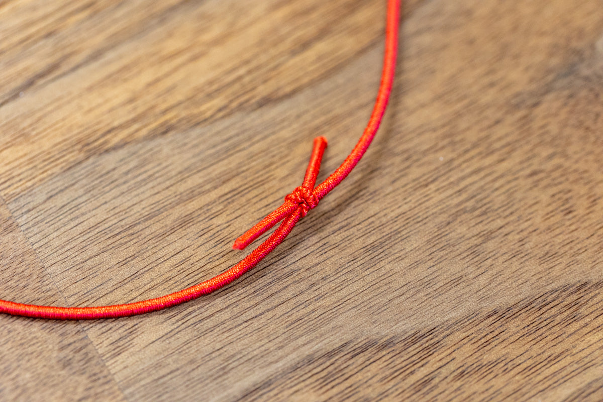 10 Mizuhiki ornaments with rubber bands
