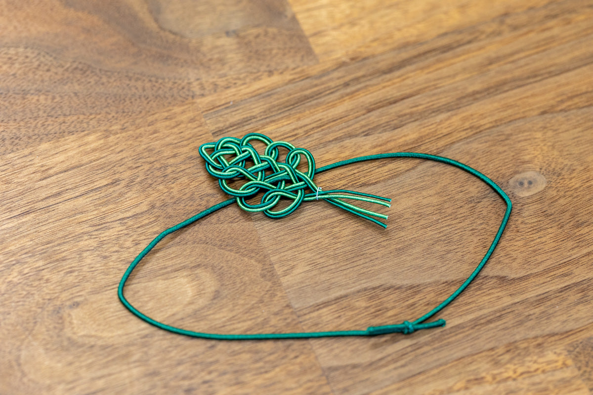 10 Mizuhiki ornaments with rubber bands