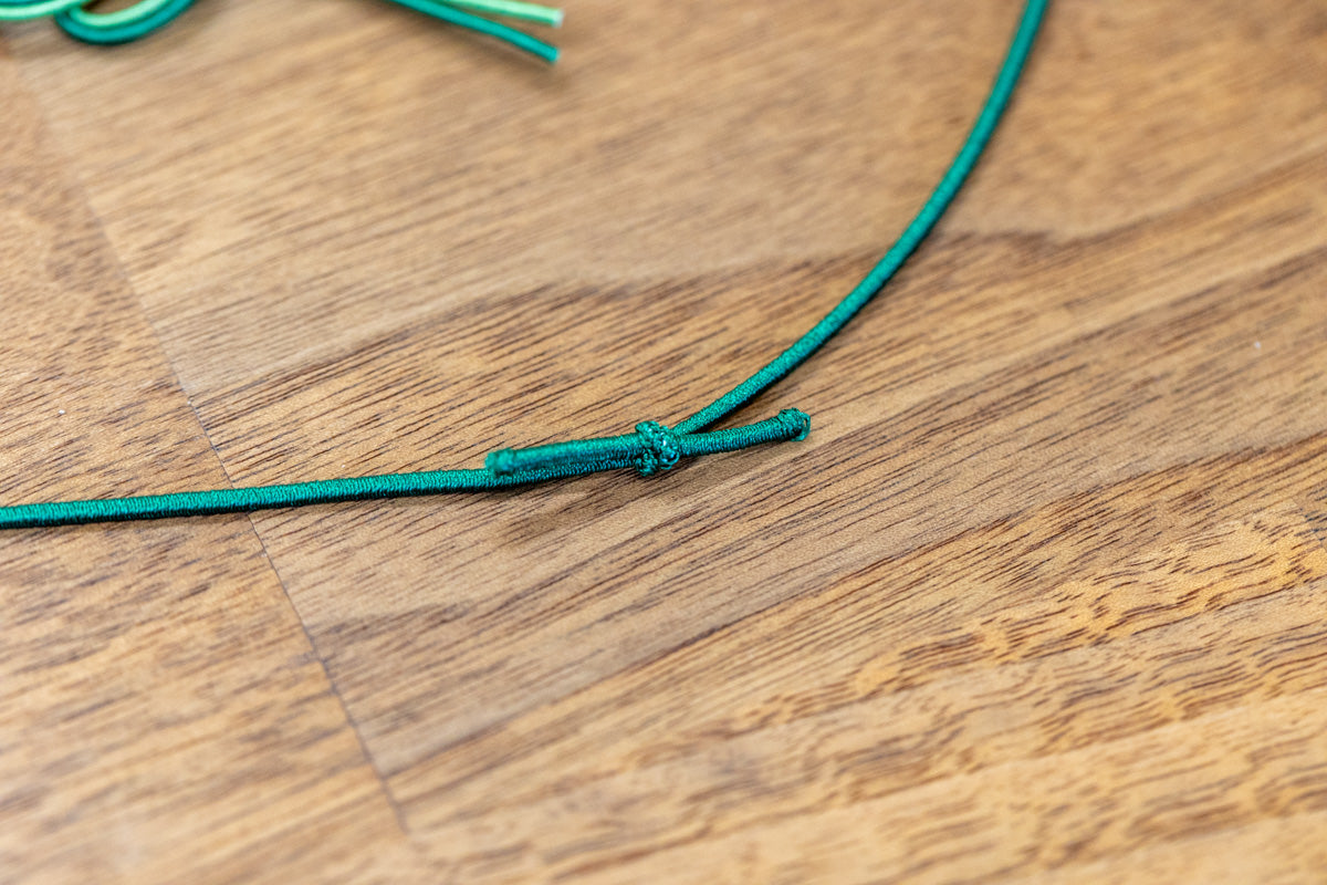 10 Mizuhiki ornaments with rubber bands