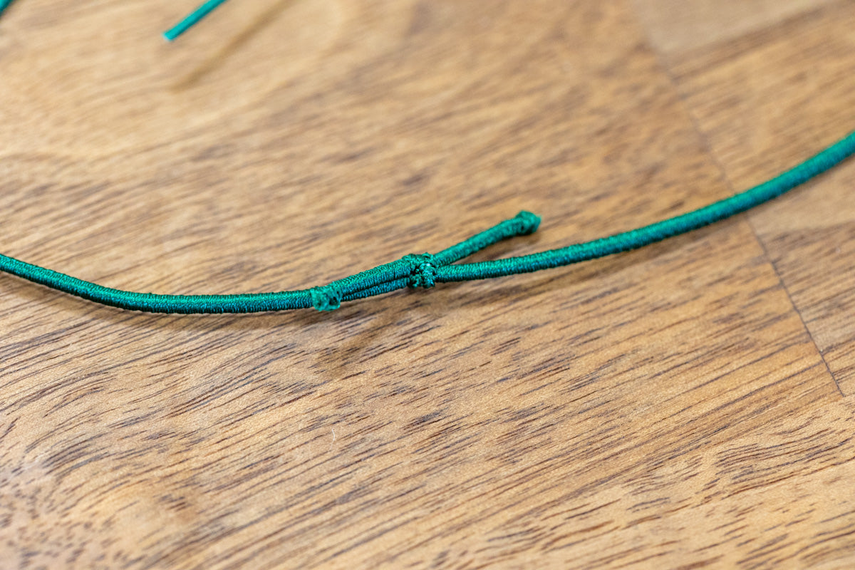 10 Mizuhiki ornaments with rubber bands