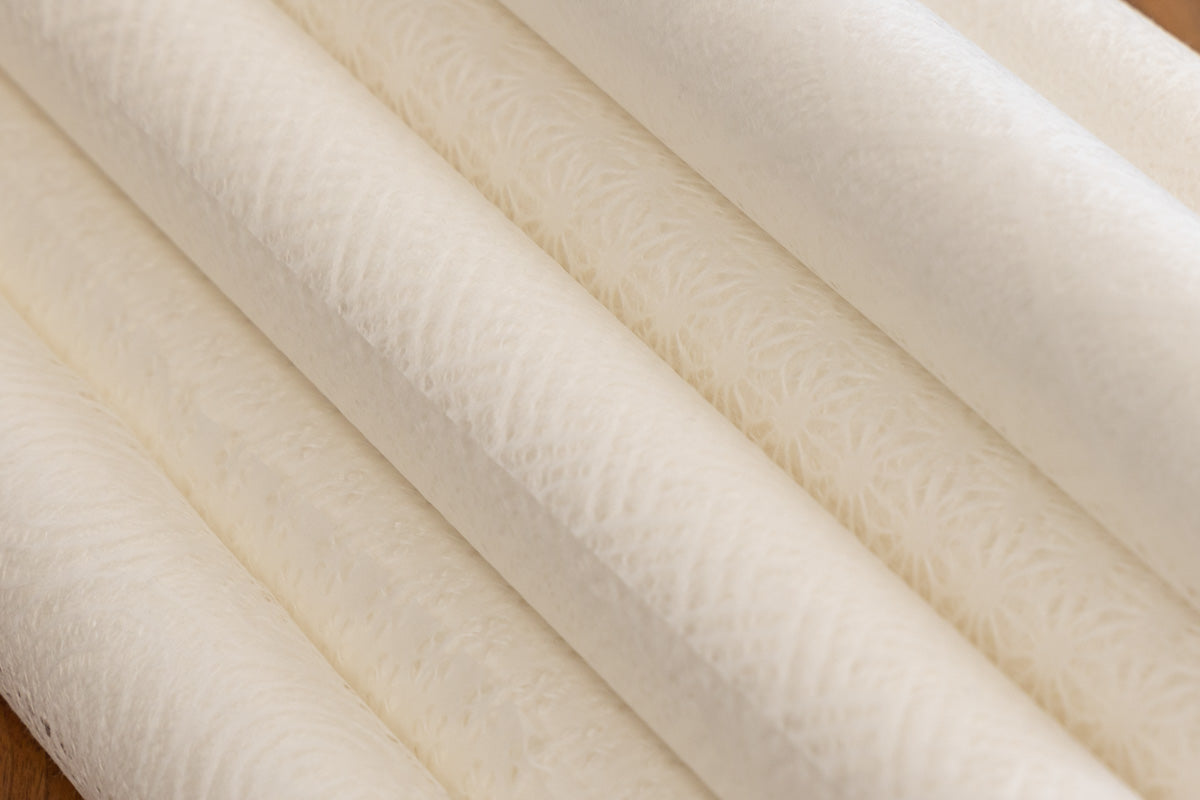 Small roll/White Rakusui Washi paper 10m