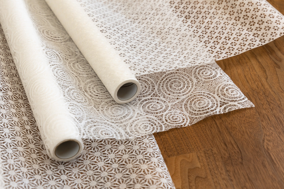 Small roll/White Rakusui Washi paper 10m