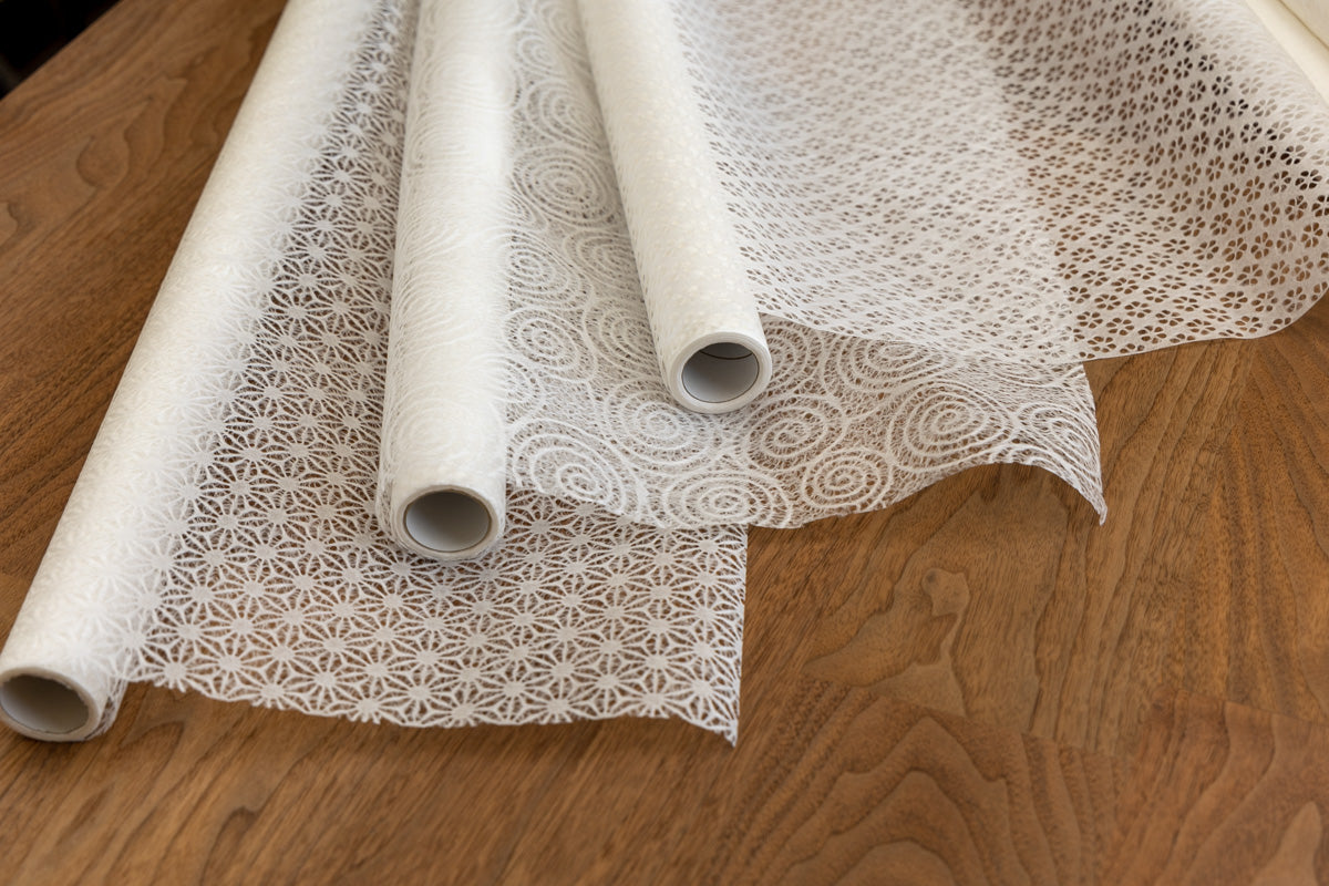 Small roll/White Rakusui Washi paper 10m