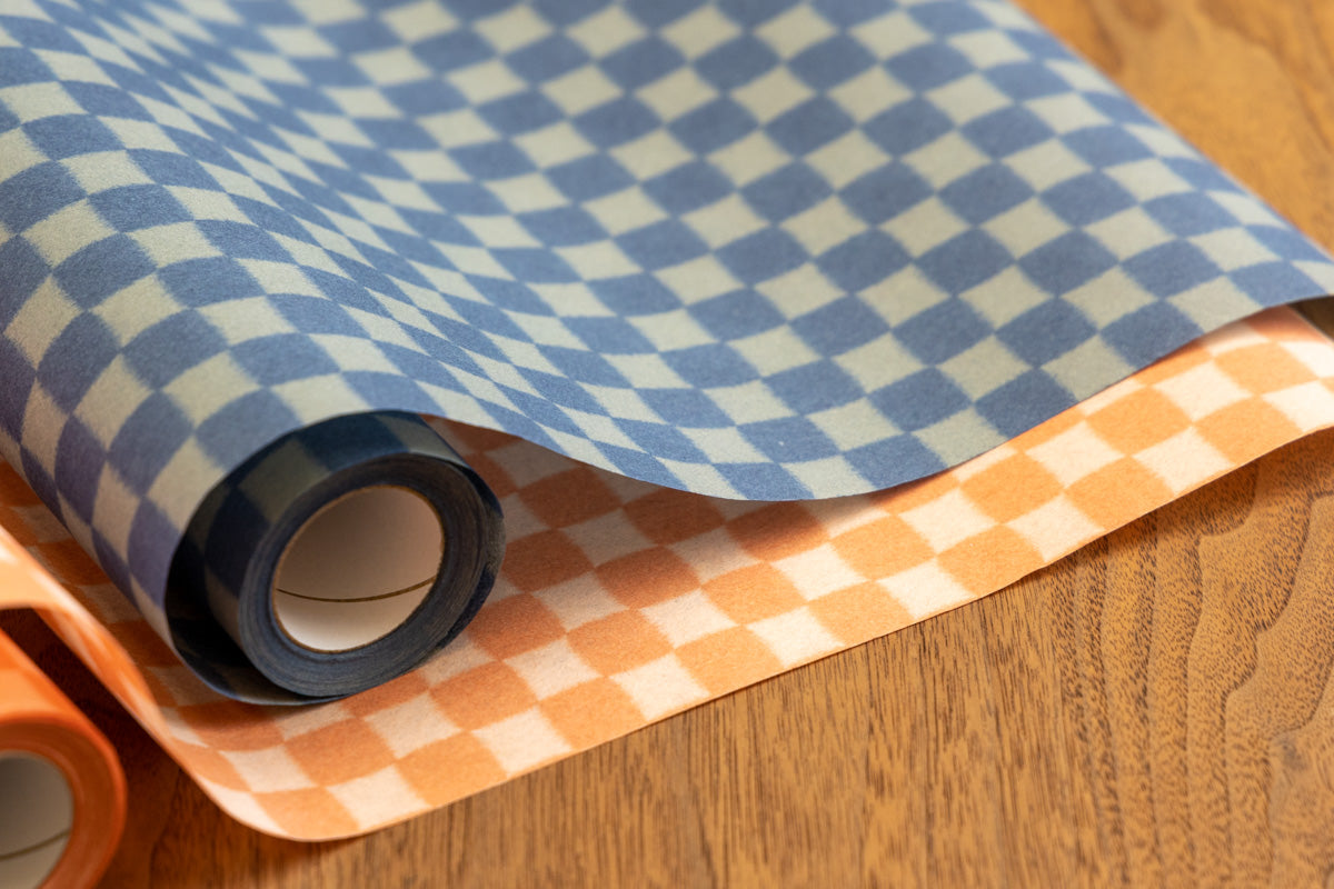 Small roll/overprinting (checkered)