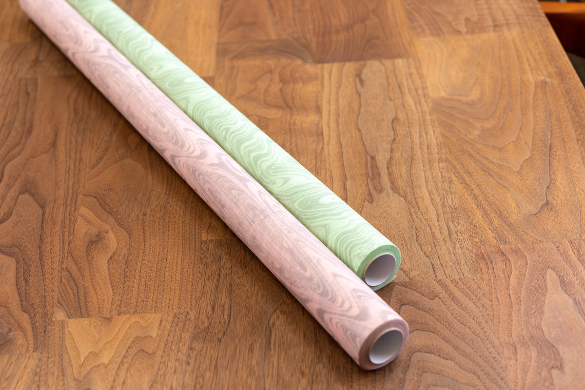 Small roll/overlapping printing (suminagashi)