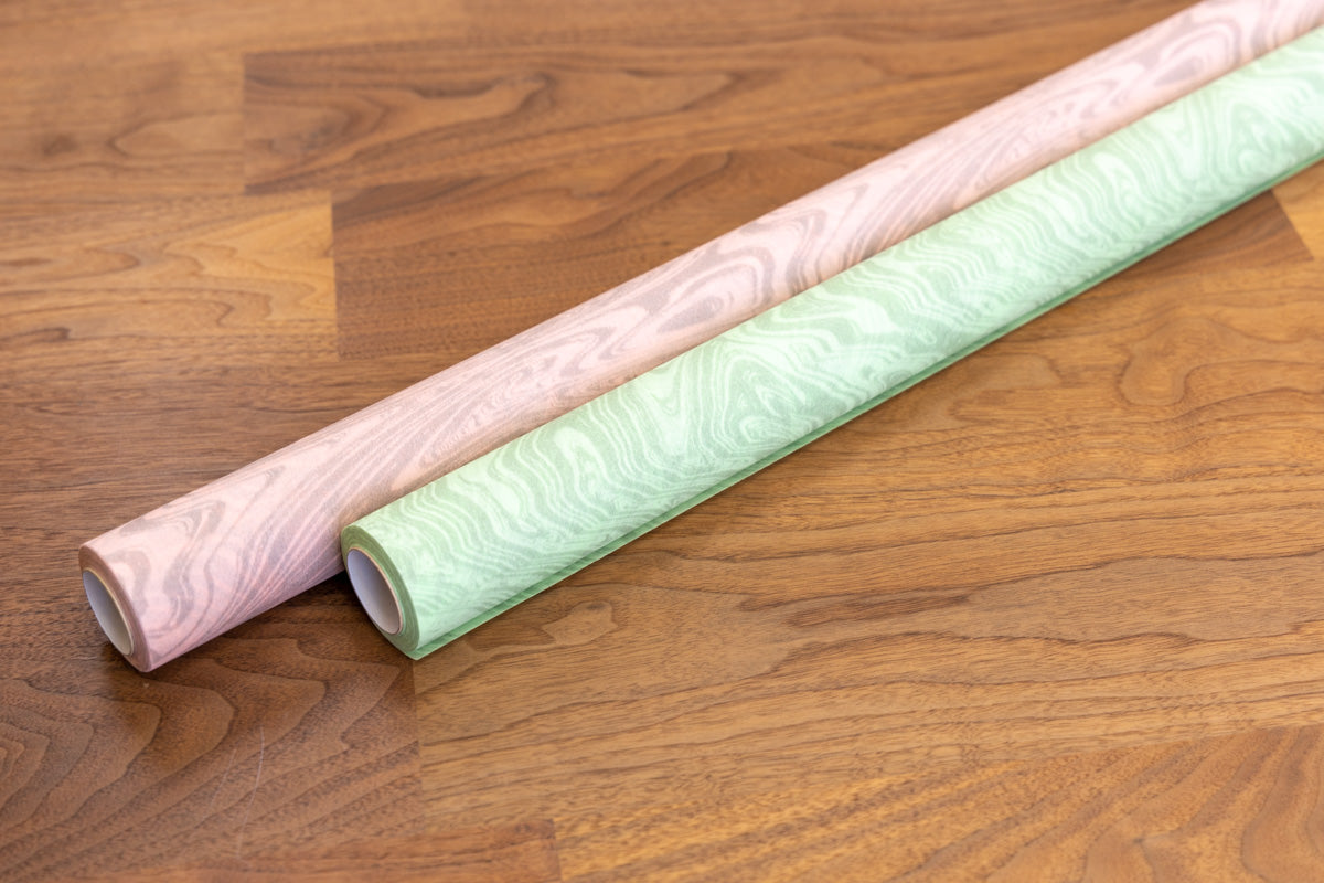 Small roll/overlapping printing (suminagashi)