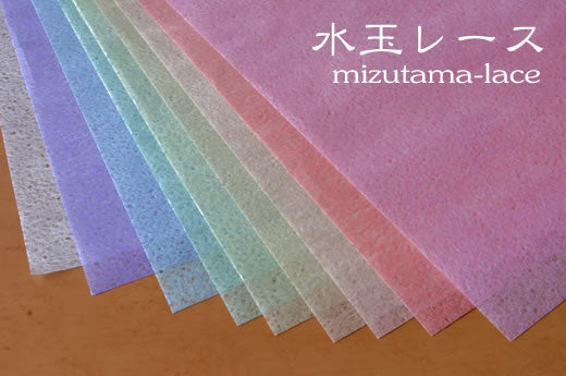 レース薄様紙 平判紙 / 水玉(みずたま) 1枚