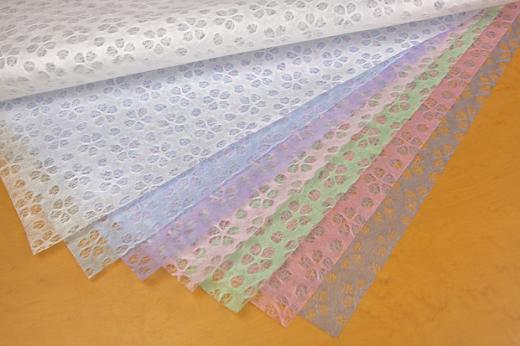 レース薄様紙 平判紙/桜  1枚