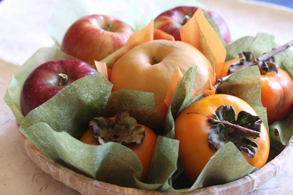 カット紙 特選くだもの敷き紙 Sサイズ 50枚入