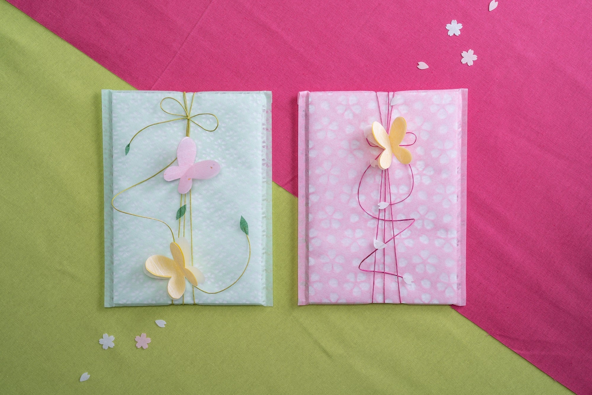 まと様】A581 風合いのある漉き合わせの和紙と平袋(1,500)S1 まと様