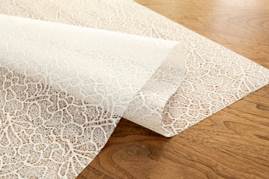 Papier fin dentelle, papier plat / 1 morceau de feuille de chanvre