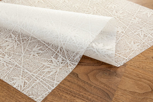 Papier fin dentelle, papier plat / 1 morceau de feuille de chanvre