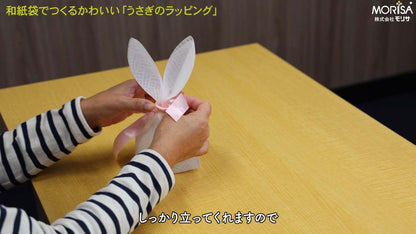 【送料込】和紙袋でつくるかわいい「うさぎのラッピング」